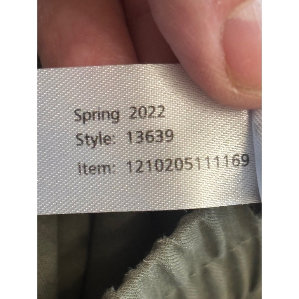 Marine Layer Allison Pant Olive Green Tencel Modal Elastic Waist Tulip Hem 13639 - Picture 9 of 9